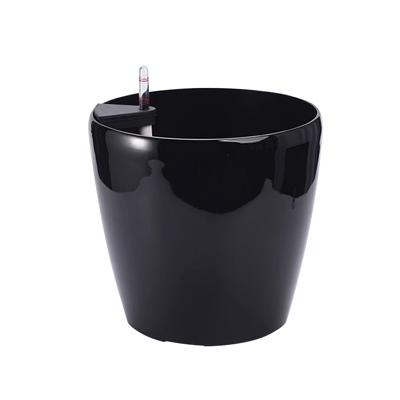 Ghiveci inteligent H44xD42 cm RobertoRossi Clasic negru lucios