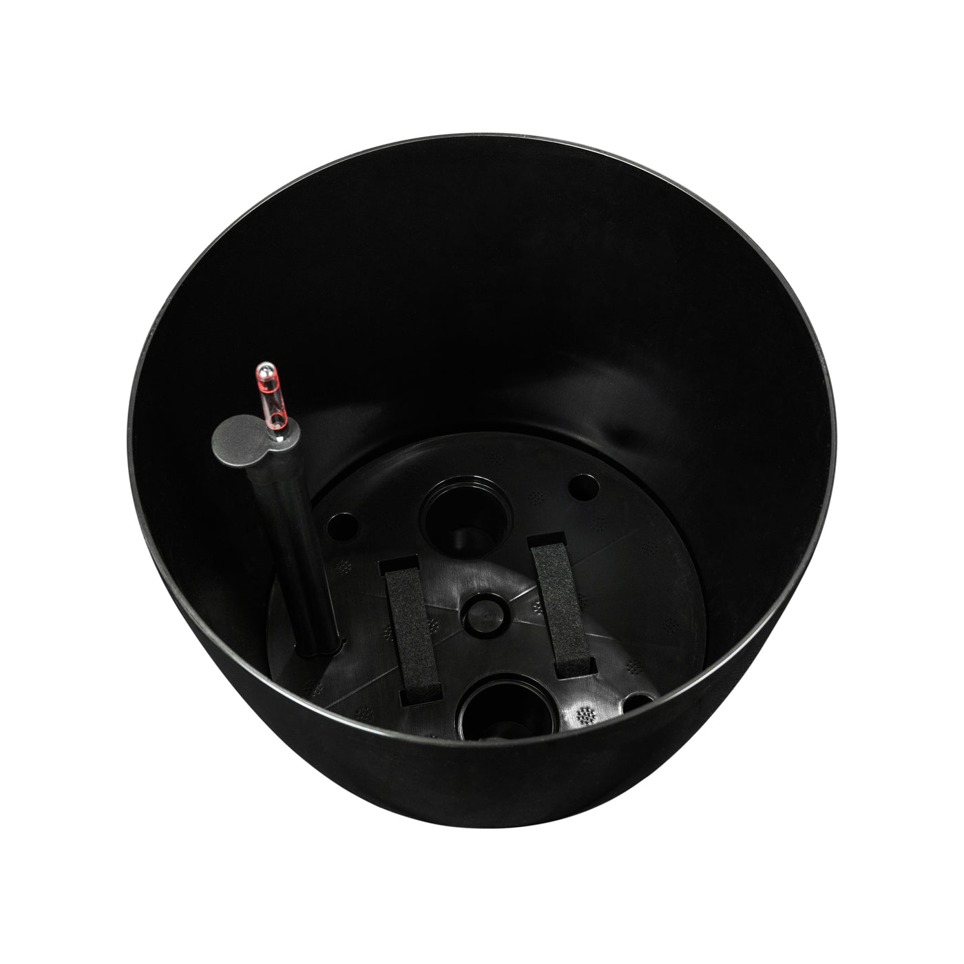 Ghiveci inteligent H46xD50 cm cu set complet udare si roti Classico negru lucios