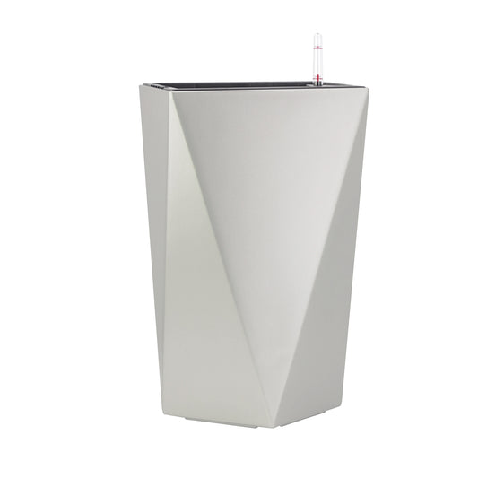 Ghiveci inteligent H50.5x21x21 cm RobertoRossi Faz argintiu