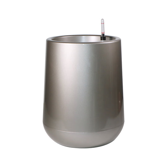 Ghiveci inteligent H50.5x35x35 cm RobertoRossi Egg gri