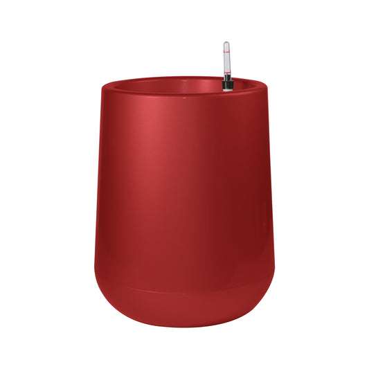 Ghiveci inteligent H50.5x35x35 cm RobertoRossi Egg rosu lucios