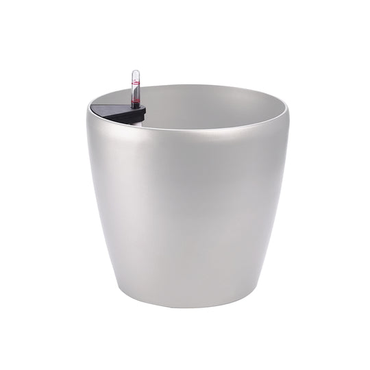 Ghiveci inteligent H50.5xD47.5 cm RobertoRossi Clasic argintiu
