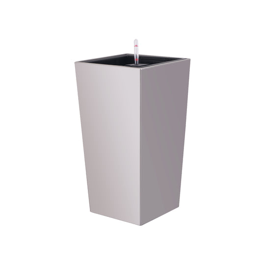 Ghiveci inteligent H53.5x28.5x28.5 cm RobertoRossi Cubico gri