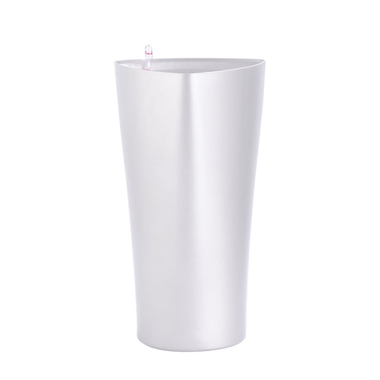 Ghiveci inteligent H56.3x29.5x29.5 cm RobertoRossi Delta argintiu