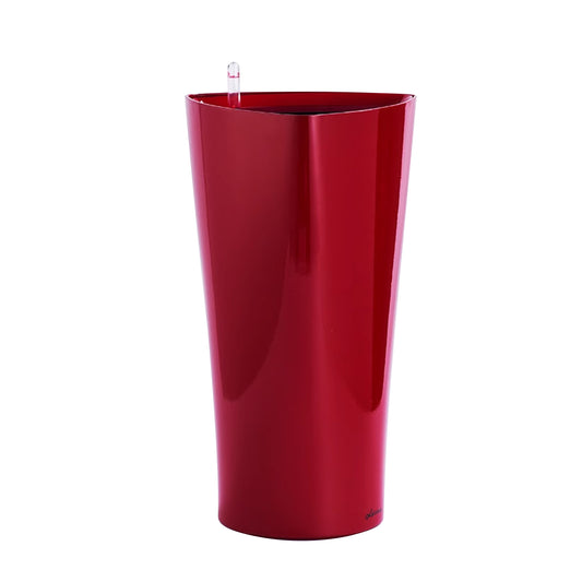 Ghiveci inteligent H56.3x29.5x29.5 cm RobertoRossi Delta rosu lucios