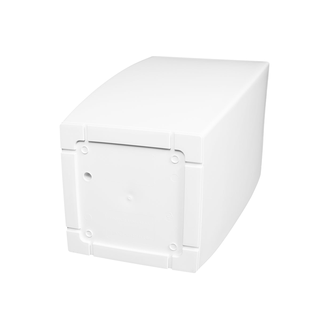 Ghiveci inteligent H56.5x31x31 cm cu set complet udare Cubico alb lucios