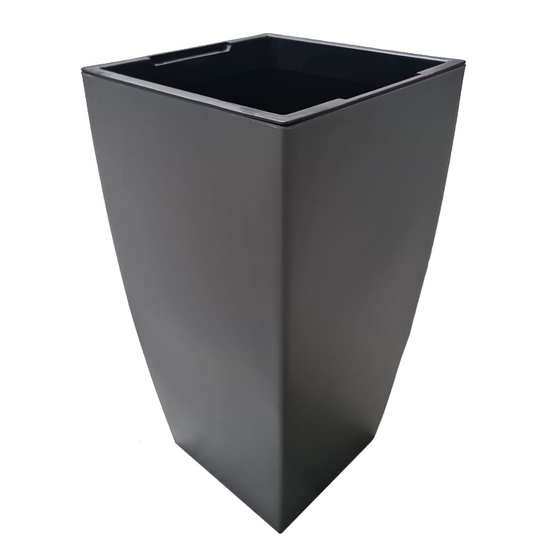 Ghiveci inteligent H56.5x31x31 cm cu set complet udare Cubico antracit mat