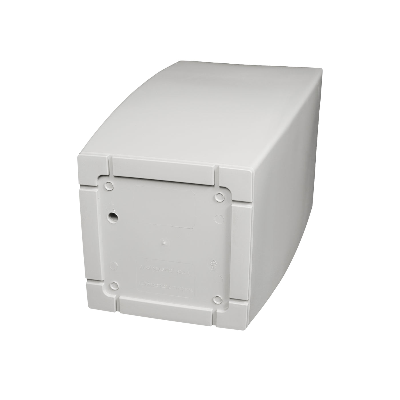 Ghiveci inteligent H56.5x31x31 cm cu set complet udare Cubico gri lucios