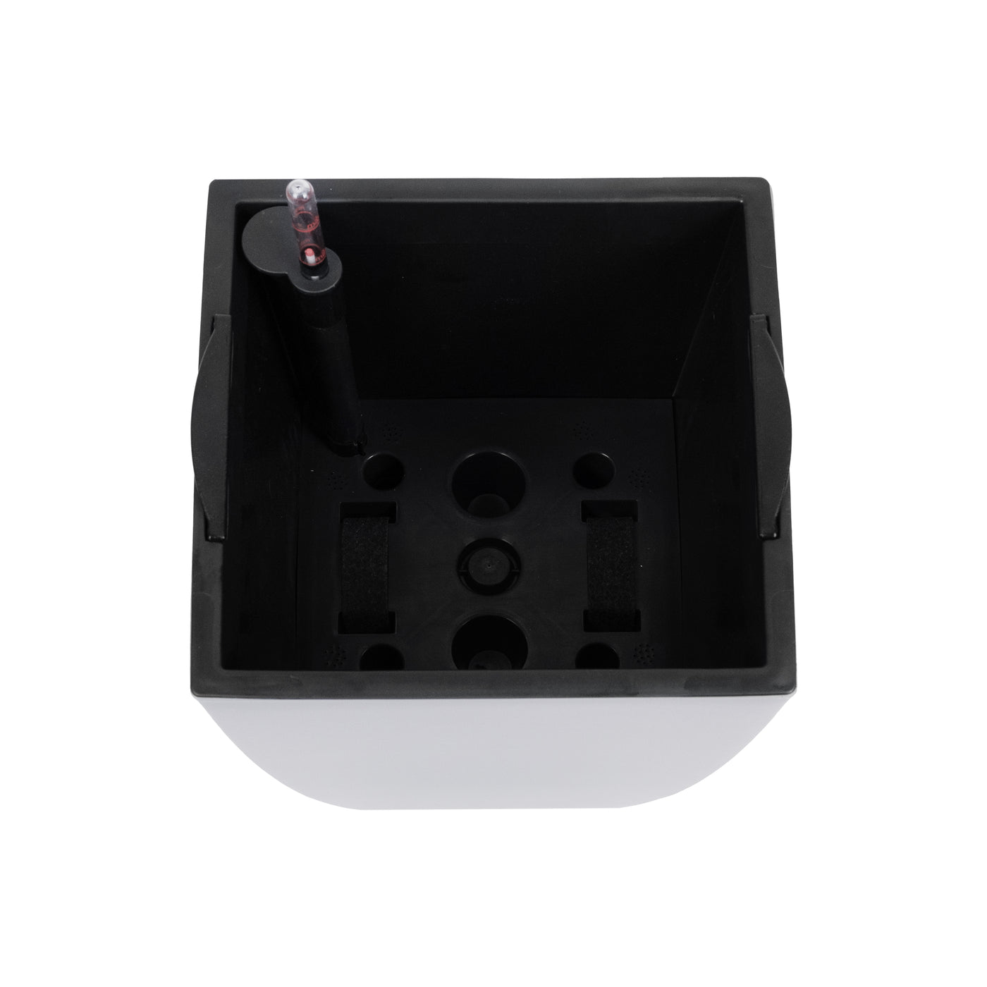 Ghiveci inteligent H56.5x31x31 cm cu set complet udare Cubico gri urban mat