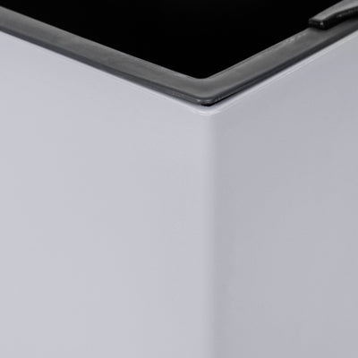 Ghiveci inteligent H56.5x31x31 cm cu set complet udare Cubico gri urban mat