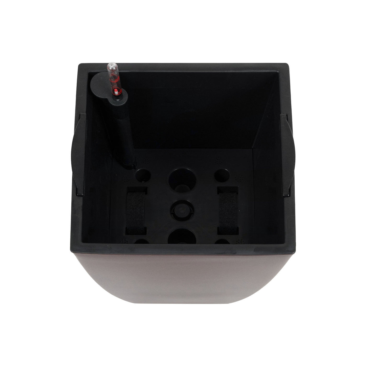 Ghiveci inteligent H56.5x31x31 cm cu set complet udare Cubico maro mat