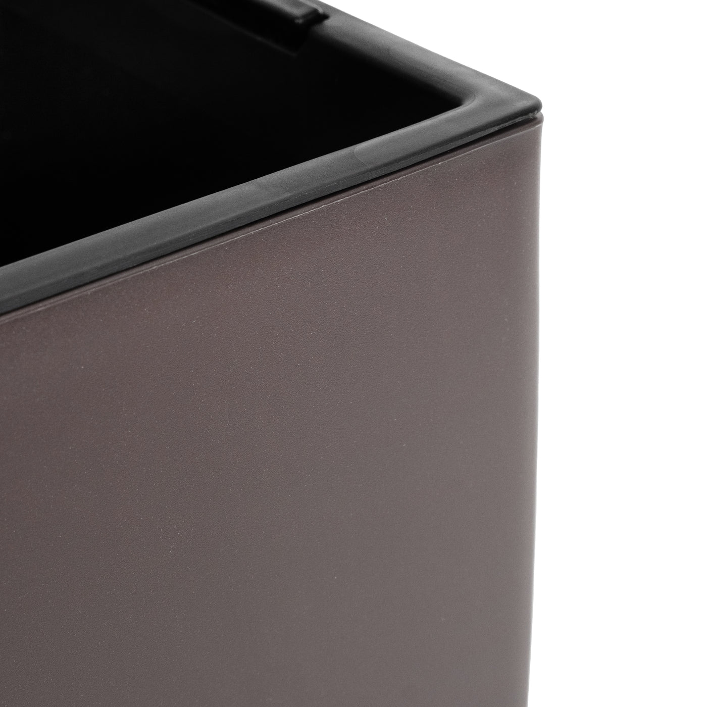 Ghiveci inteligent H56.5x31x31 cm cu set complet udare Cubico maro mat