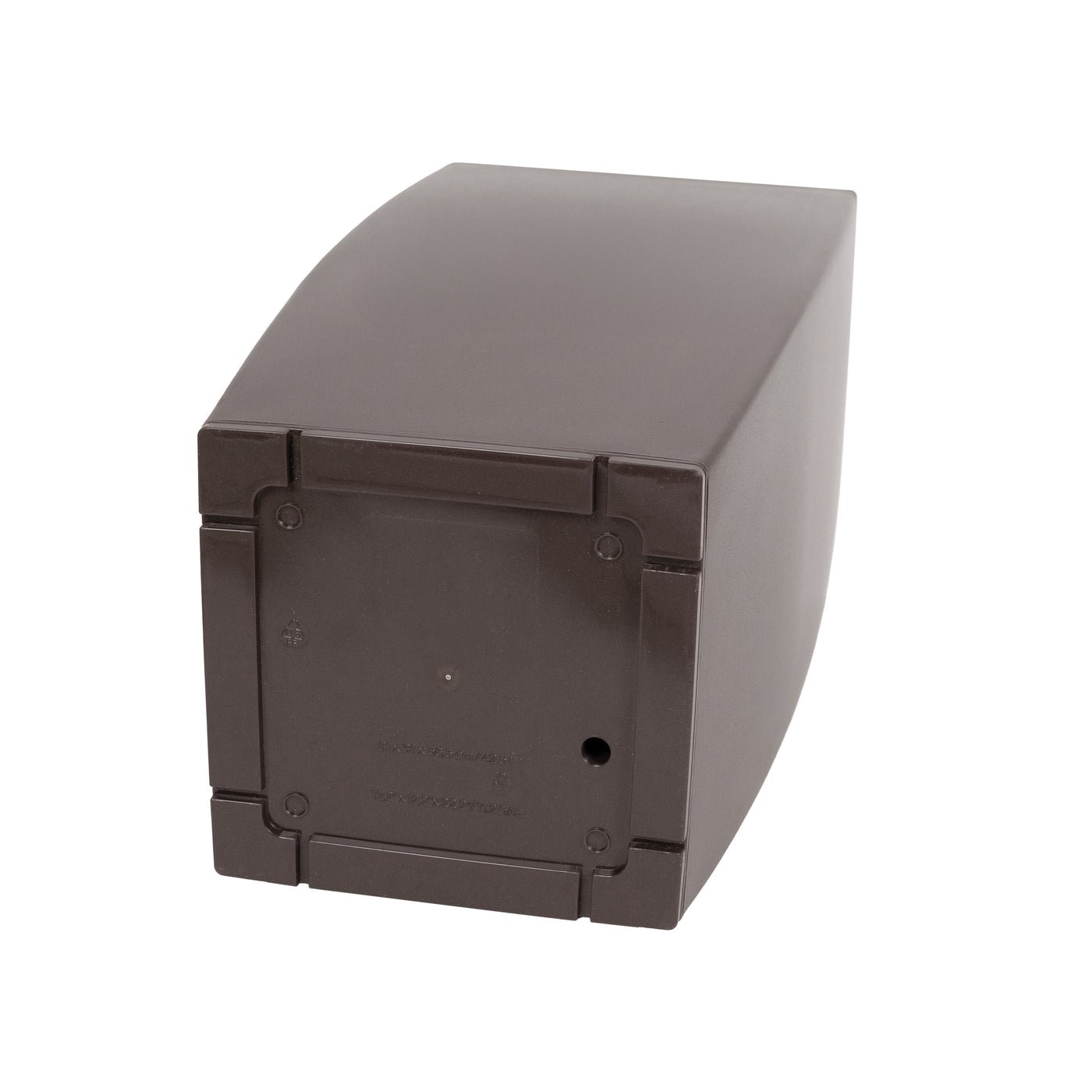 Ghiveci inteligent H56.5x31x31 cm cu set complet udare Cubico maro mat