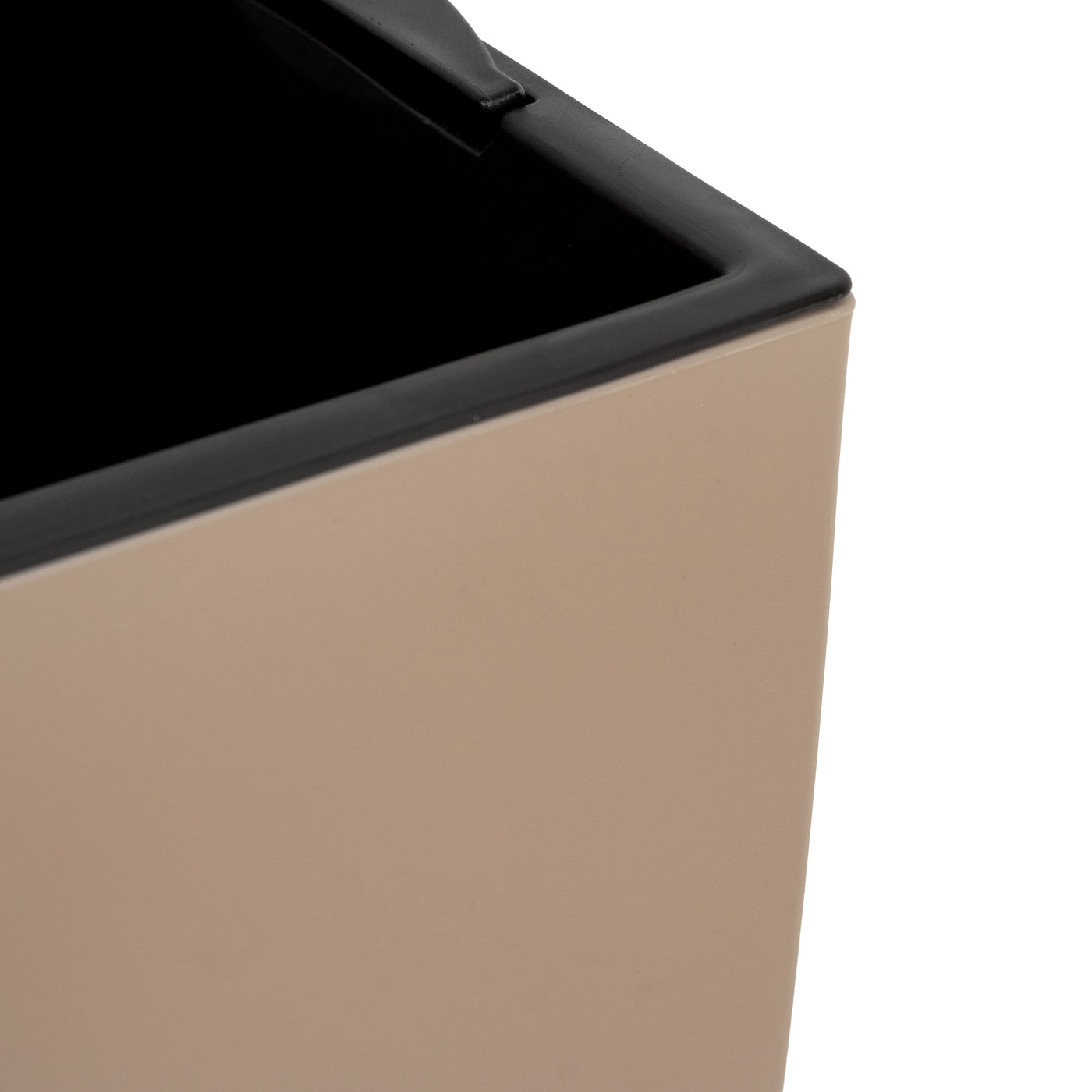 Ghiveci inteligent H56.5x31x31 cm cu set complet udare Cubico maro nisip mat