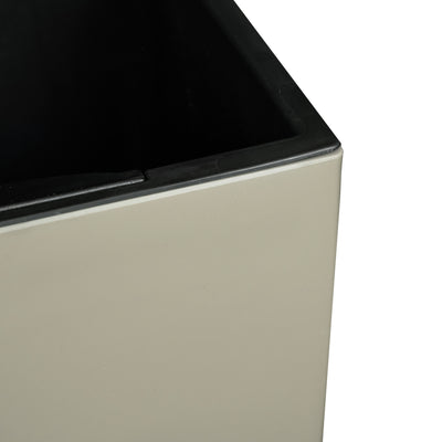 Ghiveci inteligent H56.5x31x31 cm cu set complet udare Cubico maro spicy lucios