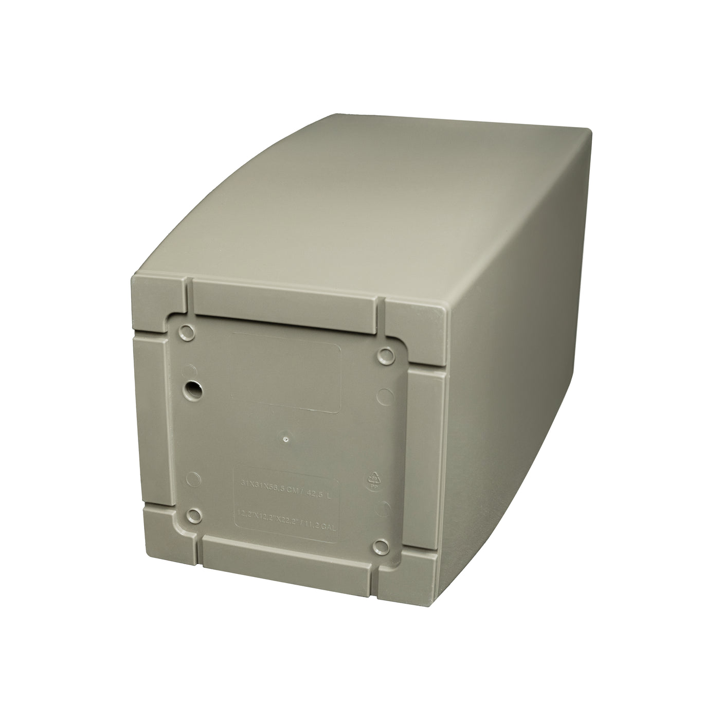 Ghiveci inteligent H56.5x31x31 cm cu set complet udare Cubico maro spicy lucios