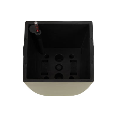 Ghiveci inteligent H56.5x31x31 cm cu set complet udare Cubico maro spicy mat