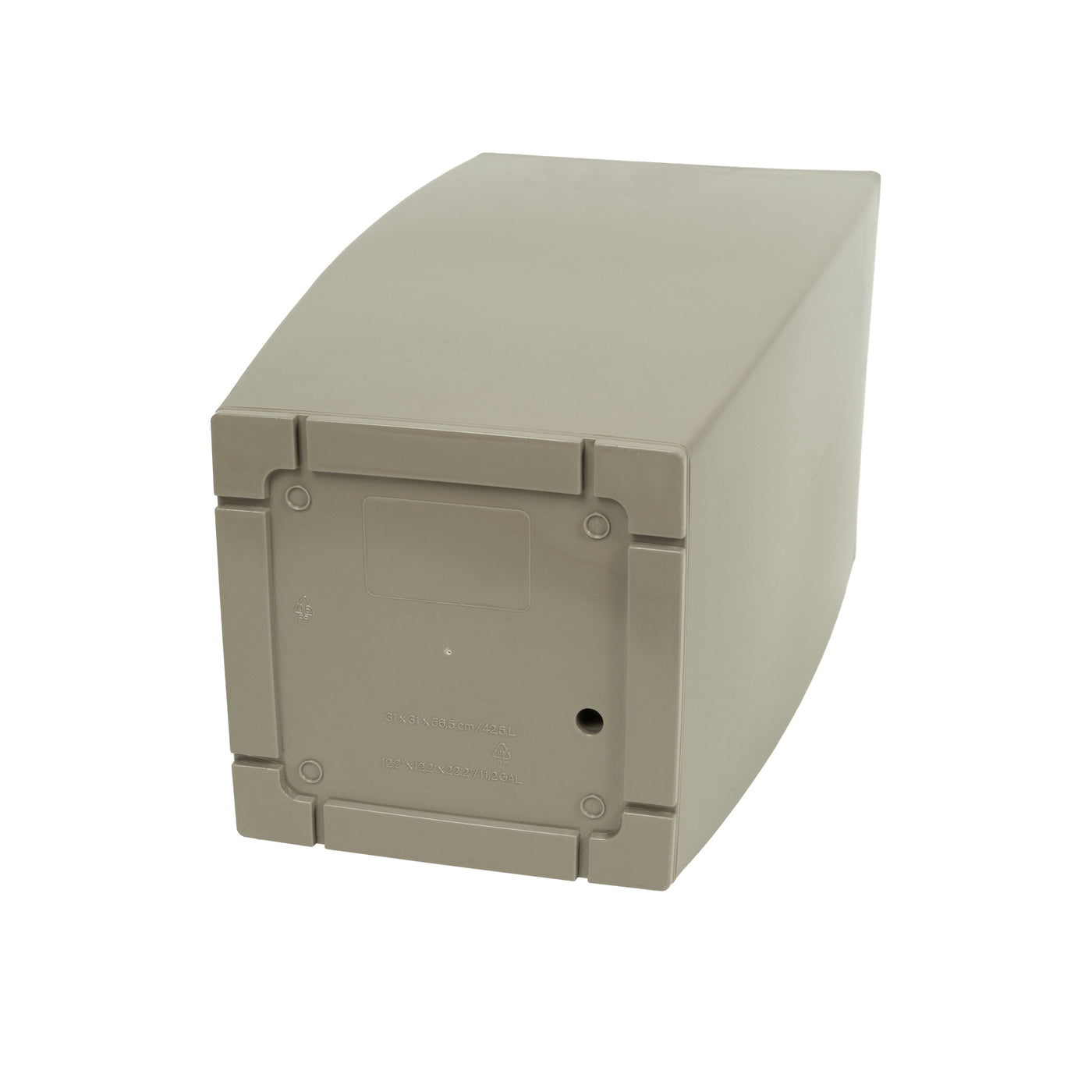 Ghiveci inteligent H56.5x31x31 cm cu set complet udare Cubico maro spicy mat