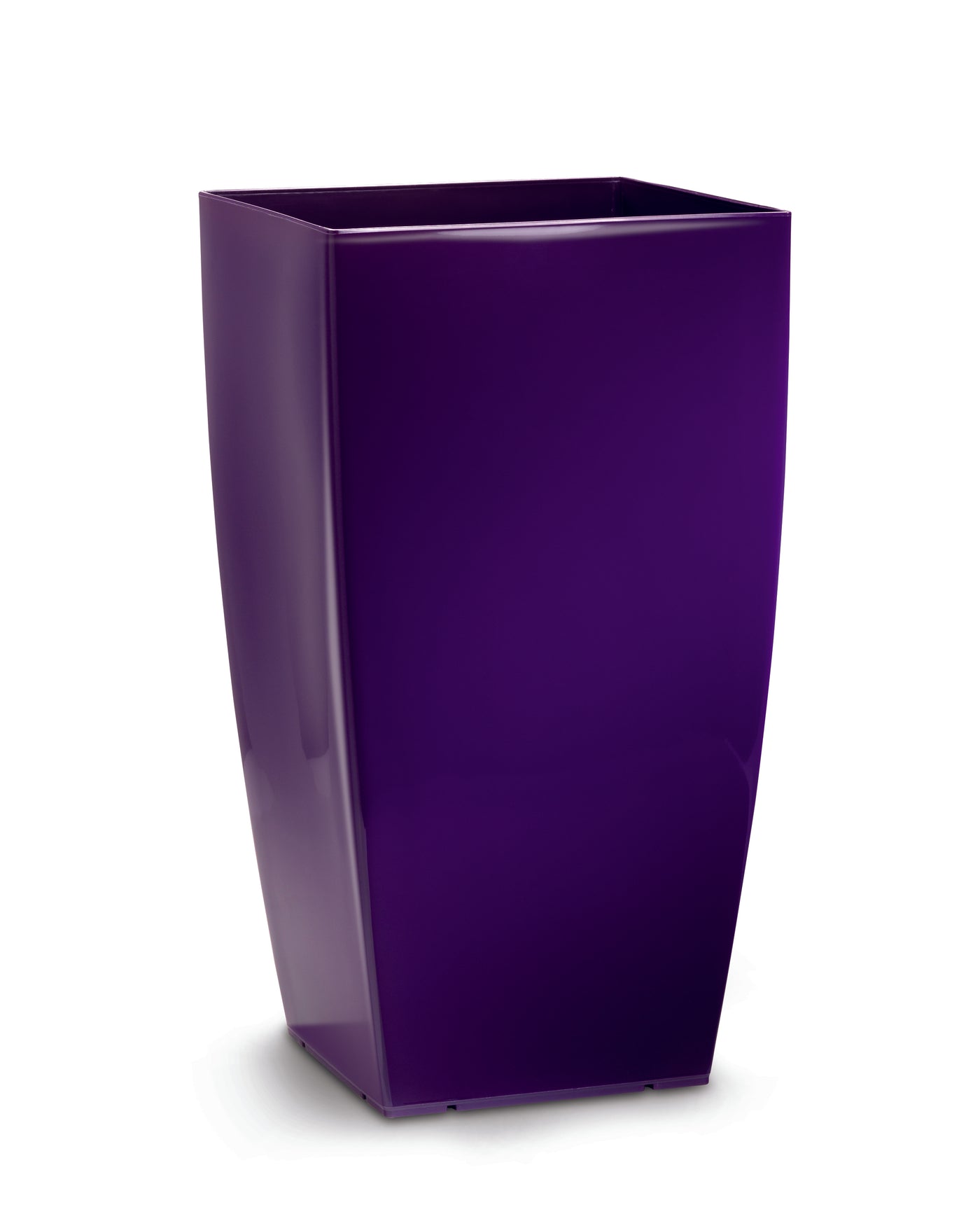 Ghiveci inteligent H56.5x31x31 cm cu set complet udare Cubico mov lucios