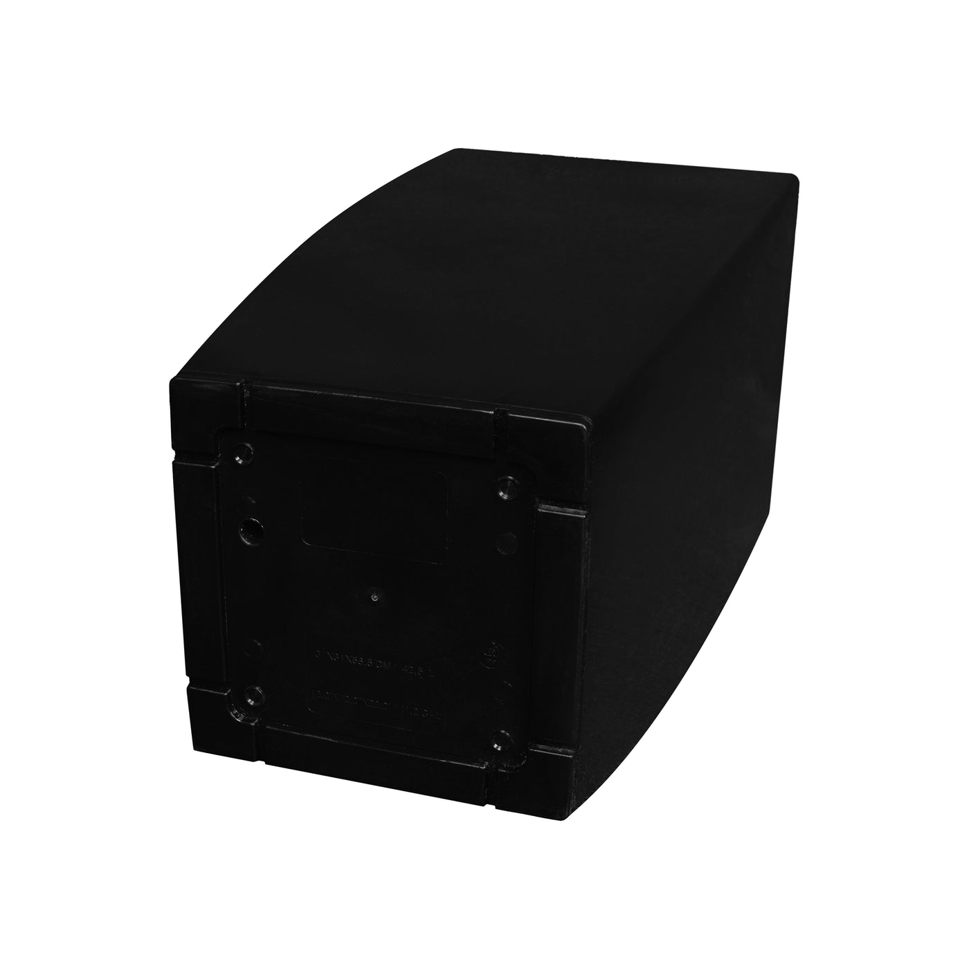 Ghiveci inteligent H56.5x31x31 cm cu set complet udare Cubico negru lucios