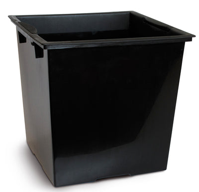 Ghiveci inteligent H56.5x31x31 cm cu set complet udare Cubico negru mat