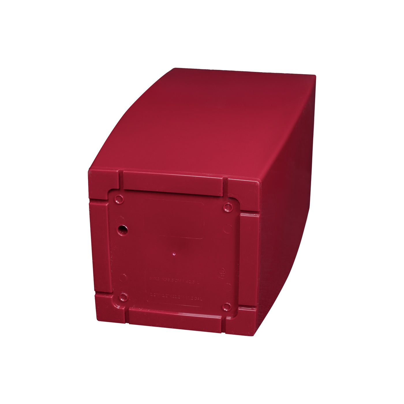 Ghiveci inteligent H56.5x31x31 cm cu set complet udare Cubico rosu lucios inchis