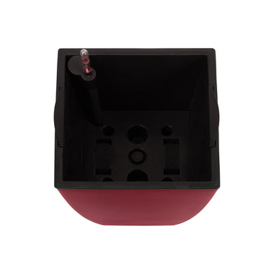 Ghiveci inteligent H56.5x31x31 cm cu set complet udare Cubico rosu mat