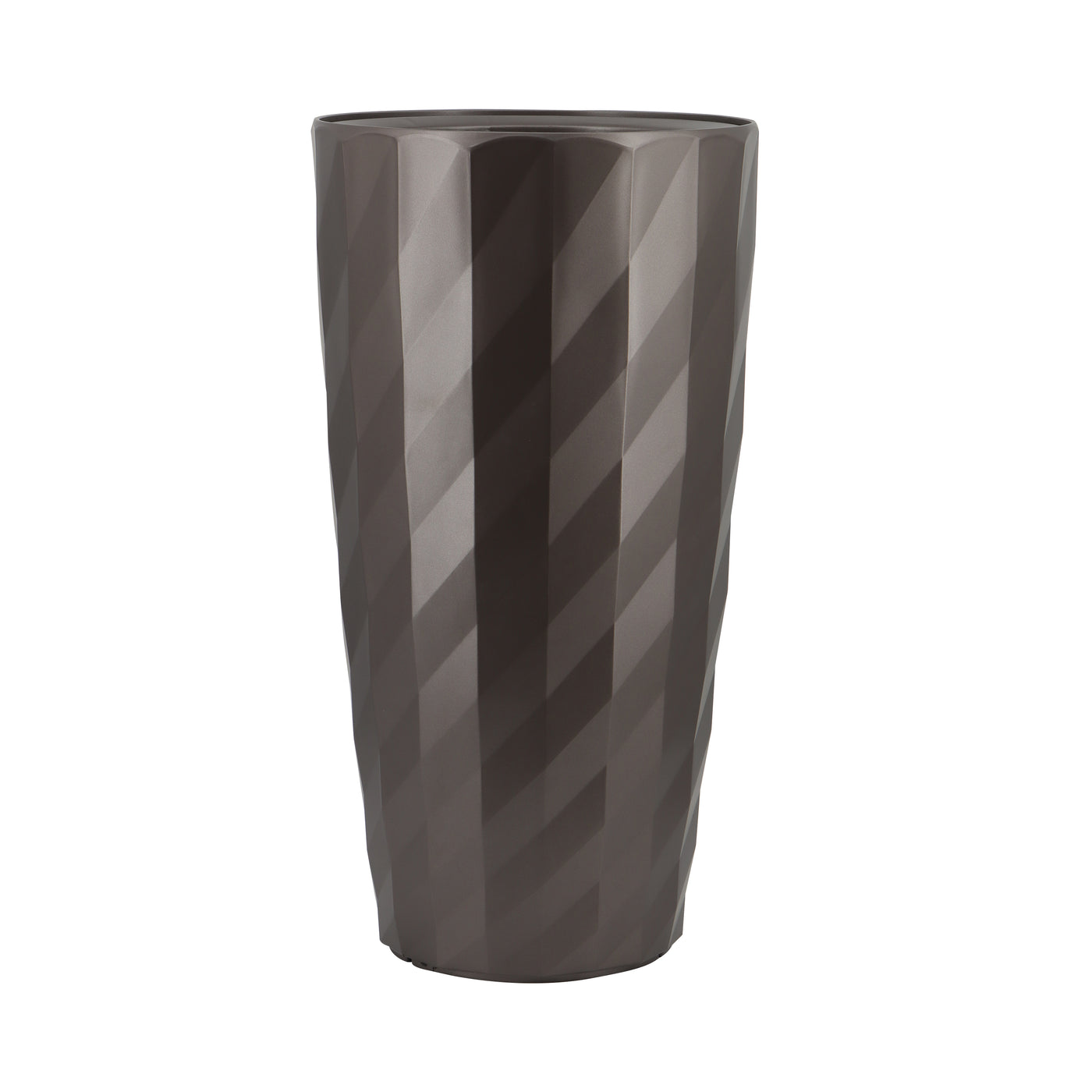 Ghiveci inteligent H56.7xD31.8 cm RobertoRossi Diamante cafea