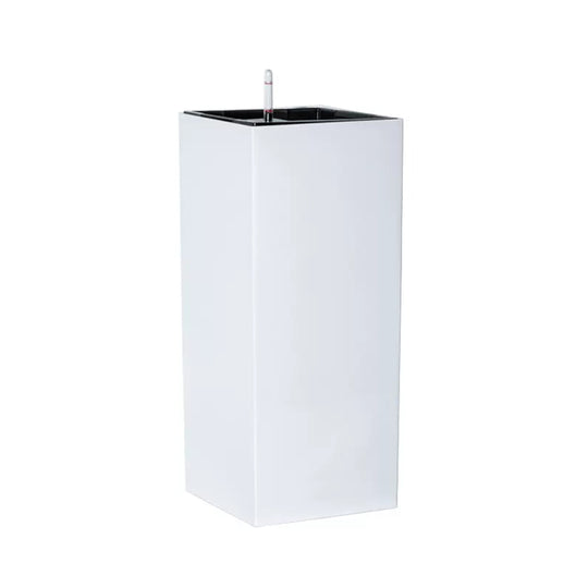 Ghiveci inteligent H66x28x28 cm RobertoRossi Column alb lucios