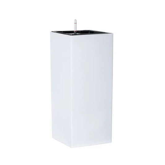 Ghiveci inteligent H66x28x28 cm RobertoRossi Column alb lucios