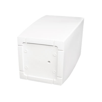 Ghiveci inteligent H66x36x36 cm cu set complet udare Cubico alb lucios