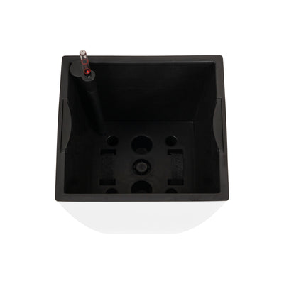Ghiveci inteligent H66x36x36 cm cu set complet udare Cubico alb mat