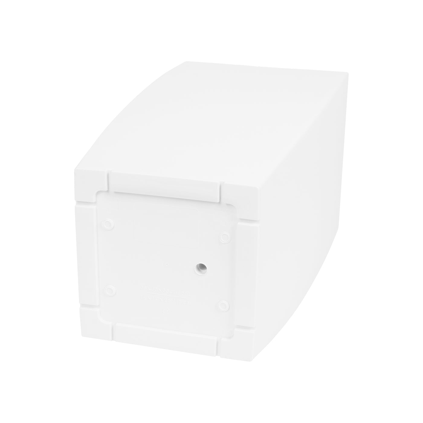 Ghiveci inteligent H66x36x36 cm cu set complet udare Cubico alb mat