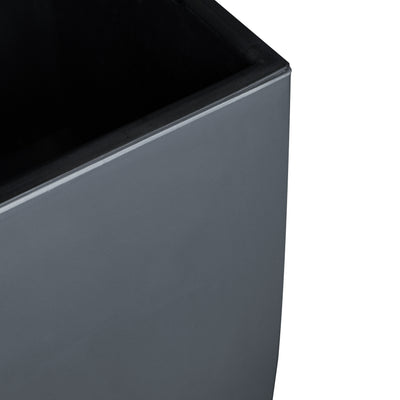 Ghiveci inteligent H66x36x36 cm cu set complet udare Cubico antracit lucios