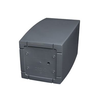 Ghiveci inteligent H66x36x36 cm cu set complet udare Cubico antracit lucios