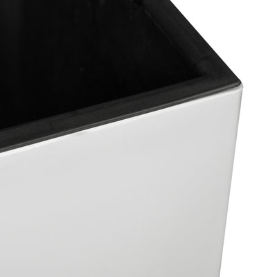 Ghiveci inteligent H66x36x36 cm cu set complet udare Cubico gri lucios