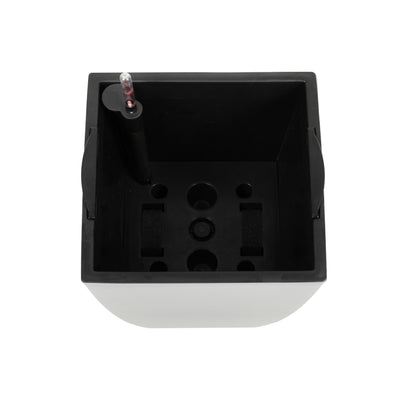 Ghiveci inteligent H66x36x36 cm cu set complet udare Cubico gri mat