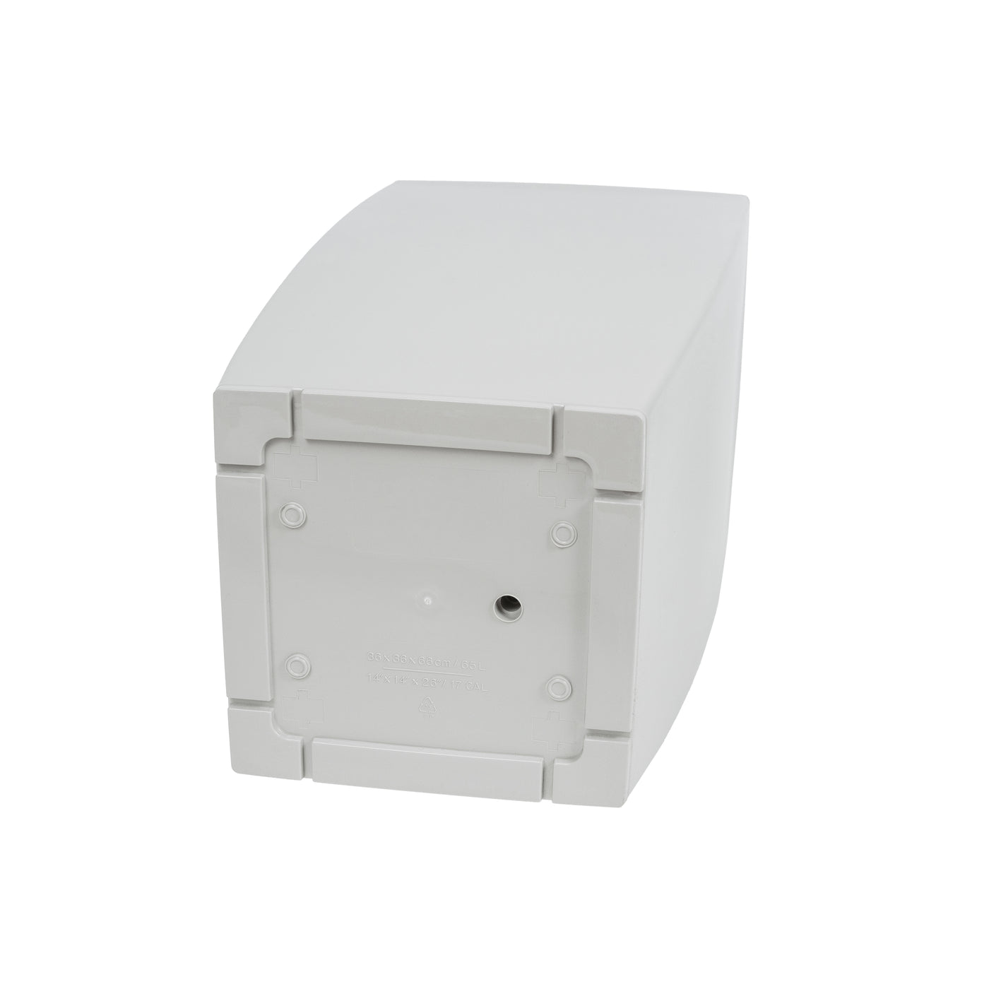 Ghiveci inteligent H66x36x36 cm cu set complet udare Cubico gri mat