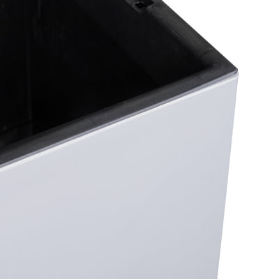 Ghiveci inteligent H66x36x36 cm cu set complet udare Cubico gri urban lucios