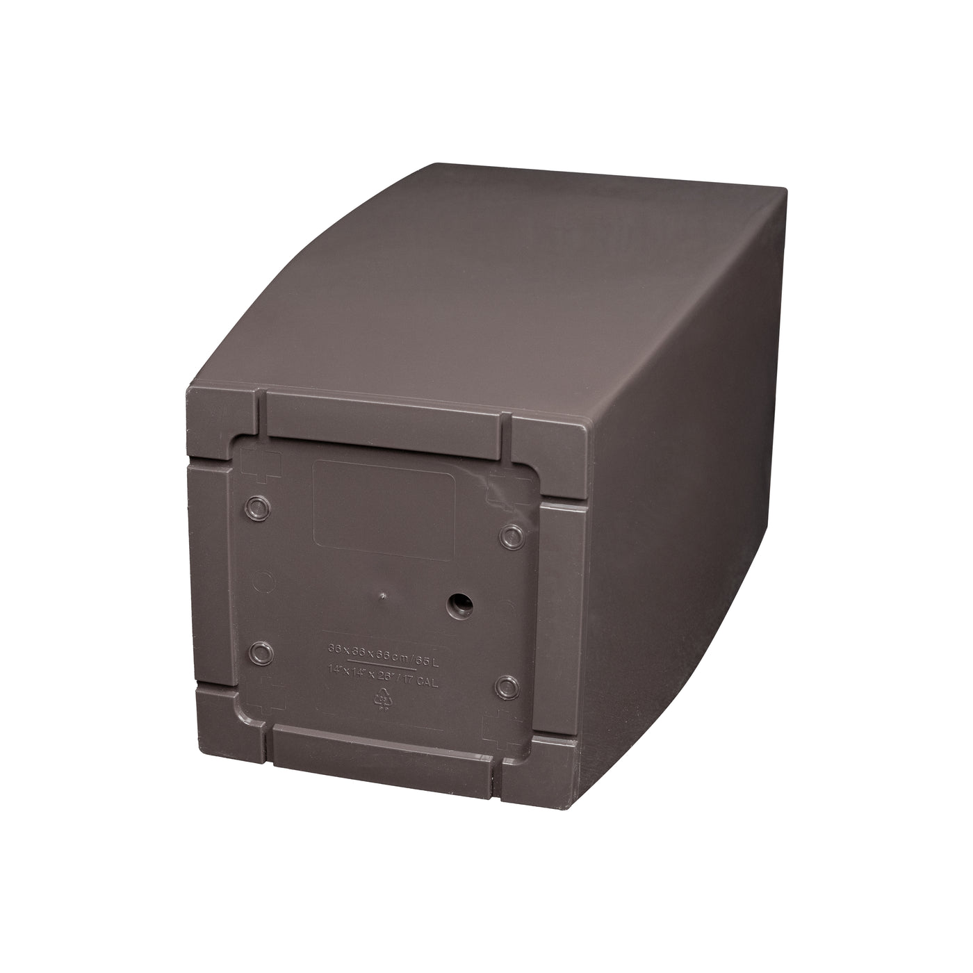 Ghiveci inteligent H66x36x36 cm cu set complet udare Cubico maro lucios