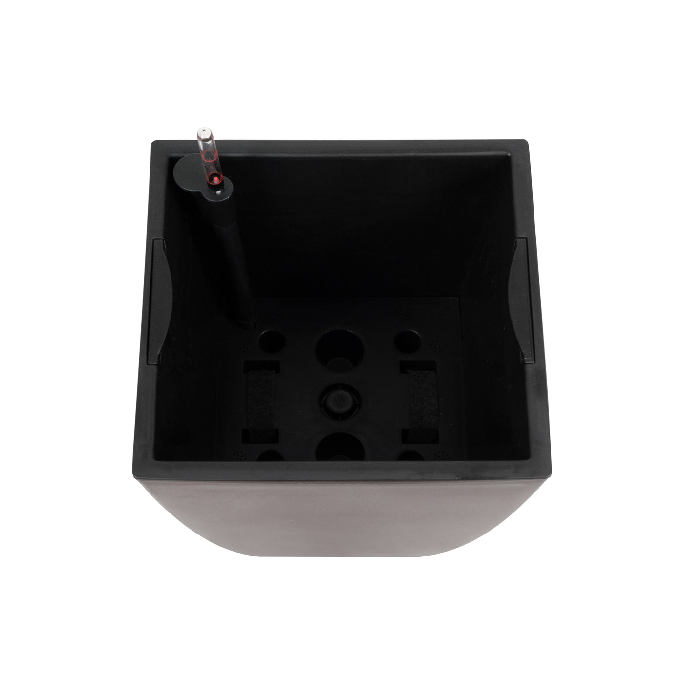 Ghiveci inteligent H66x36x36 cm cu set complet udare Cubico maro mat