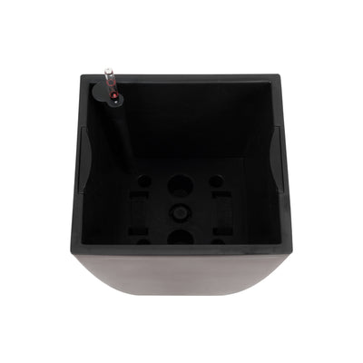 Ghiveci inteligent H66x36x36 cm cu set complet udare Cubico maro mat