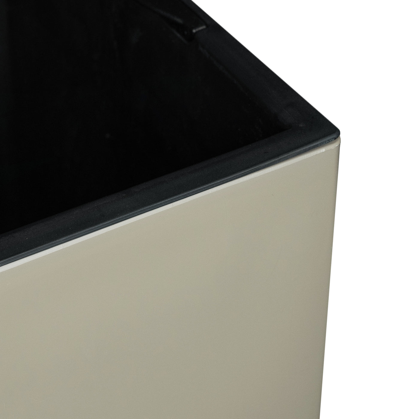 Ghiveci inteligent H66x36x36 cm cu set complet udare Cubico maro spicy lucios