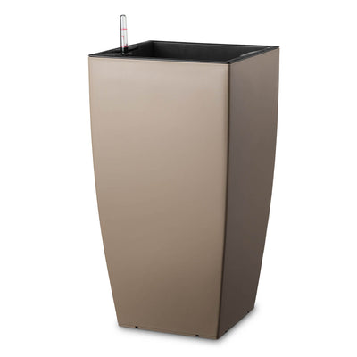 Ghiveci inteligent H66x36x36 cm cu set complet udare Cubico maro spicy mat