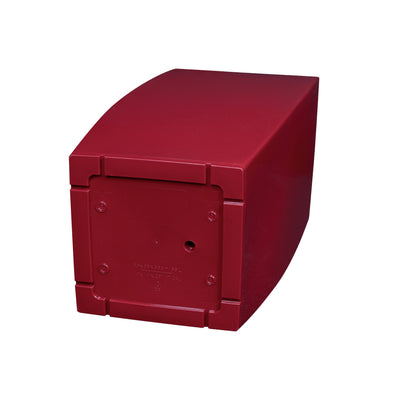 Ghiveci inteligent H66x36x36 cm cu set complet udare Cubico rosu lucios inchis