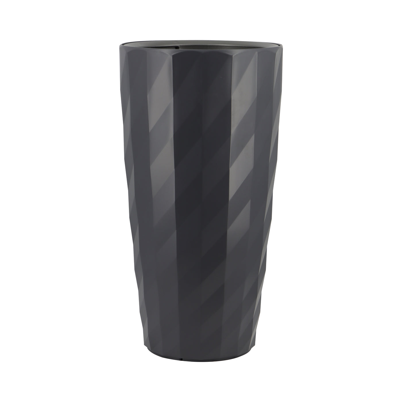 Ghiveci inteligent H75.6xD39.4 cm RobertoRossi Diamante antracit