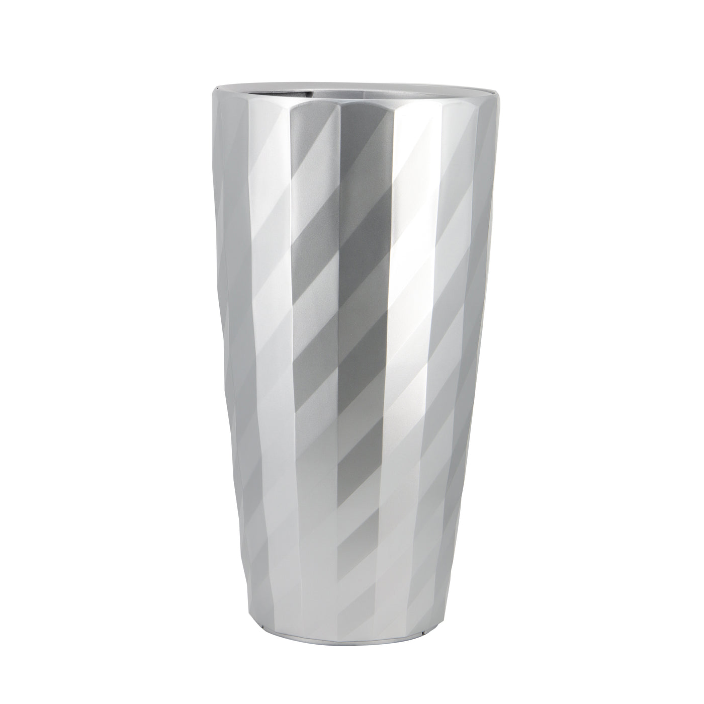 Ghiveci inteligent H75.6xD39.4 cm RobertoRossi Diamante argintiu
