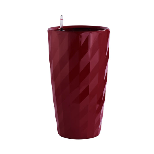 Ghiveci inteligent H75.6xD39.4 cm RobertoRossi Diamante rosu lucios