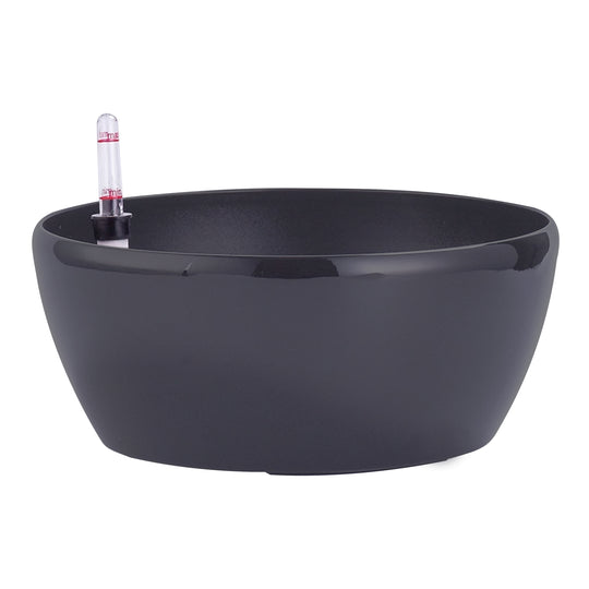Ghiveci inteligent H8xD18 cm RobertoRossi Clasic Bowl antracit