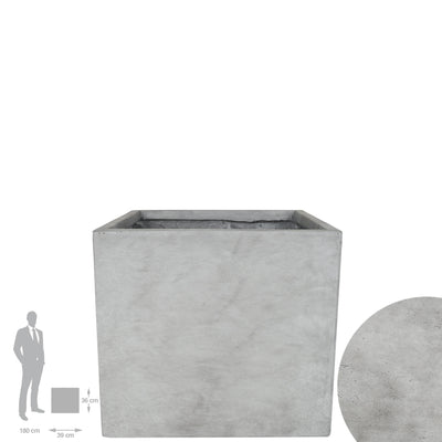 Ghiveci plante 39x39x36 cm gri ciment